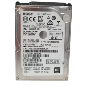 This photo shows a 2.5 inch Terabyte Hard Drive