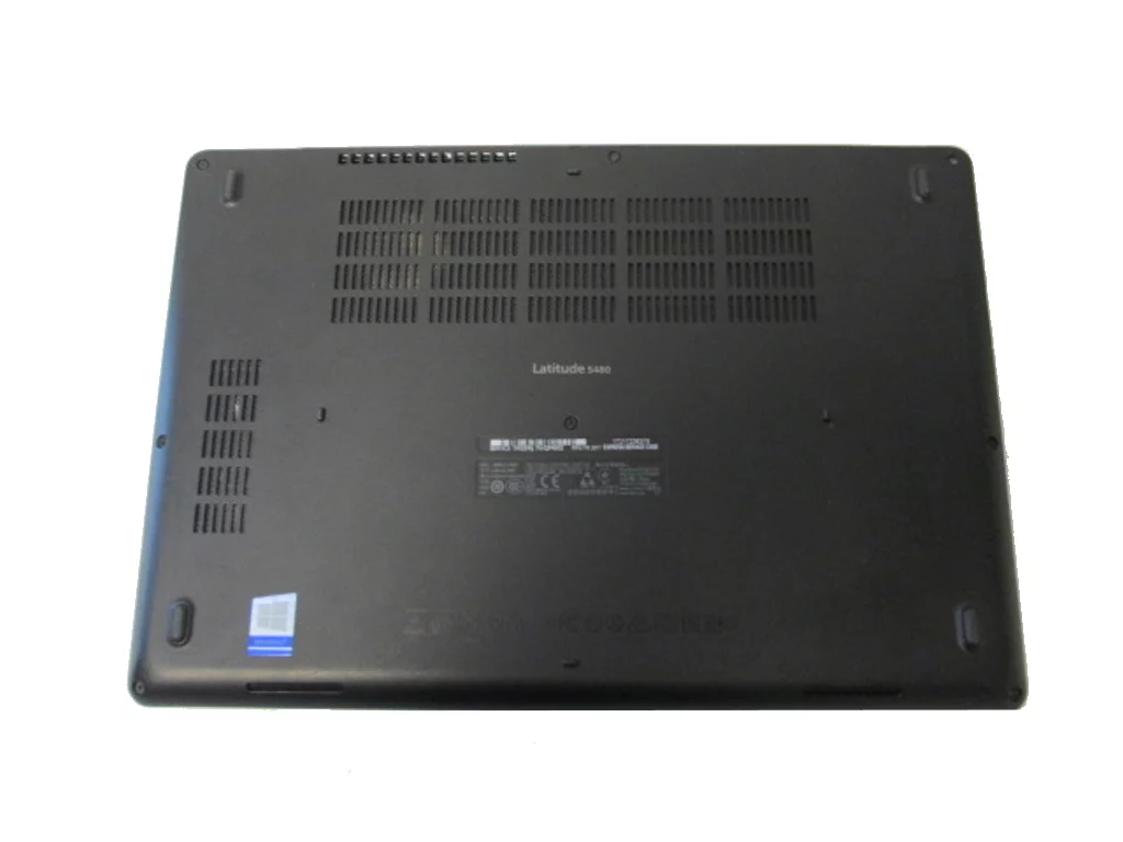 Photo showing Dell Latitude 5480 back view.