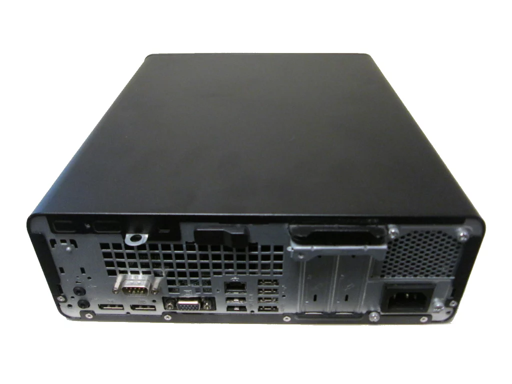 Photo showing HP Prodesk 600 G3 back as shown on ATR Webstore